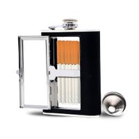 Licorera Bolsillo Wiskera 8 onzas cigarrera  Acero Inoxidable