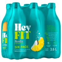Pack Gaseosa HEY FIT Summer Breeze Botella 600ml Paquete 6un