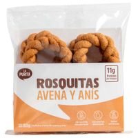 Rosquitas de Avena y Anís LA PURITA Bolsa 80g