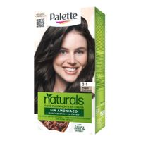 Tinte sin Amoníaco PALETTE NATURALS Chocolate Negro Espresso Claro 3.1 Caja 1un