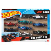 Vehículo Coleccionable HOT WHEELS F1 Pack 10 Autos