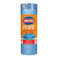 Bolsa para Basura 30L x15un VIRUTEX Power Flex