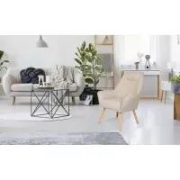 Butaca Sillón Escandinavo Elliot color Beige TU MESITA