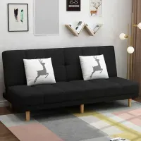 Sofá Moderno Julieta color Negro 3 cuerpos TU MESITA