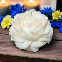 Vela Artesanal Perfumada de Cera Soja - Flor de Peonía