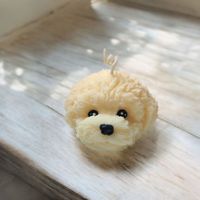 Vela Aromática Cabecita Perrito Bichón de Cera de Soja