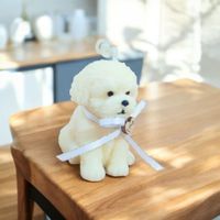 Vela Aromática de Cera de Soja  Perrito Bichón Perfumado