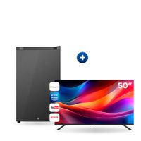 COMBO SMART TV AGHASO 50"" 4K UHD + FRIGOBAR AGHASO 88 L