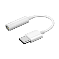 Cable Adaptador Audio Usb Tipo C A 3.5mm Blanco