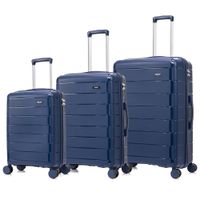 MALETAS DE VIAJE SET DE 3 PP MONACO AZUL