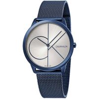 Reloj Calvin Klein Minimal K3M51T56 Suizo Acero Inoxidable Azul Plateado