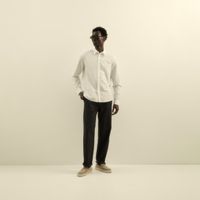 Camisa Hombre Sfera Lino Blanco