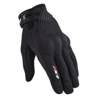 Guantes Dart 2 Táctil LS2 Antideslizantes Protección Motociclistas Talla M - Negro Hombre