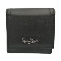 Monedero De Correa Para Hombre de Cuero Negro 1010G Perry Jhan