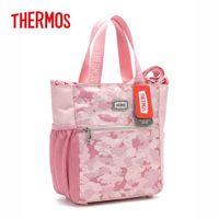 LONCHERA THERMOS BOLSO TERMICO CAMO ROSADO