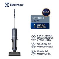 Aspiradora Mopa Inalámbrica Electrolux 3 en 1 Experience Panel LED y Batería de hasta 40 min EMC2500