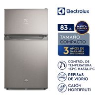 Frigobar Electrolux Frost Congelador Superior 83L Gris ERT95S2P5AS