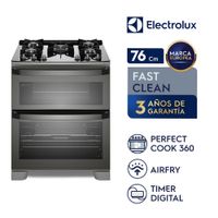 Cocina Electrolux  con doble Horno de 5 Quemadores con Triple Llama 76Cm (FE5AD)