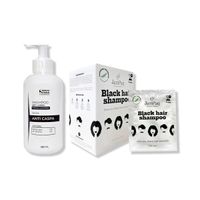 SHAMPOO ANTICASPA 350ML + SHAMPOO CUBRE CANAS NEGRO 250ML JAMPAQ
