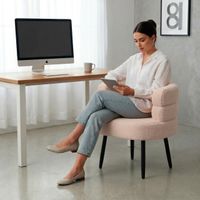 Silla Butaca Buckingham Nordic Ram Beige Crema - DYH390043