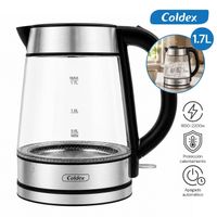 Hervidor Eléctrico Coldex 1.7LT Vidrio Borosilicato  CX HV17V