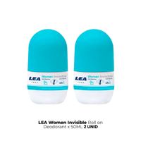 Lea Women Invisible Roll Ondeodorant x50ml 2 Unid