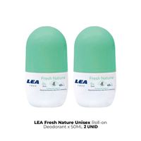 Lea Fresh Nature Unisexroll On Deodorant x50ml 2 Unid