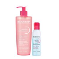 Bioderma Rutina Sensibio Desmaquillante + Limpieza Facial Total para Pieles Sensibles