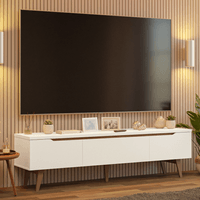 Centro de Entretenimiento Mesa para TV Doha Hasta 80 Pulgadas Blanco
