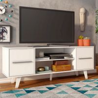 Centro de Entretenimiento Mesa para TV Copenhaguen Hasta 55 Pulgadas Blanco