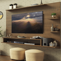 Centro de Entretenimiento Panel para TV Alfa Hasta 60 Pulgadas Marrón