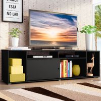 Centro de Entretenimiento Mesa para TV Cancún Hasta 65 Pulgadas Negro