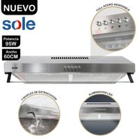 Campana Extractora Sole 60 cm TURE15COV2 | Cocina sin Humo y Olores