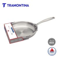 Sartén Tramontina Grano de acero inoxidable con cuerpo triple y mango 26 cm 2,2 L - 62155260