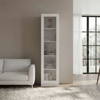 Vitrina 1 Puerta Home-E6 Blanco 180,6X45X31,3