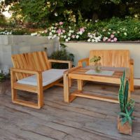 Set de terraza Flamenco 4 personas con mesa Movenda