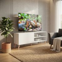 Mesa de TV Harmonia 65"" 1 puerta Movenda Blanco