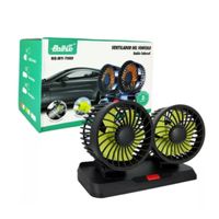 VENTILADOR DE VEHICULO 2 CABEZALES ENTRADA USB RECARGABLE COD MY-7080