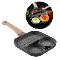 SARTEN ANTIADHERENTE DE GRANITO CON 3 DIVISIONES PARA PANQUEQUES Y HUEVOS