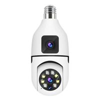 FOCO CAMARA WIFI FULL HD DOBLE LENTE CON VISION NOCTURNA Y AUDIO COLOR BLANCO  MOD: IC9177