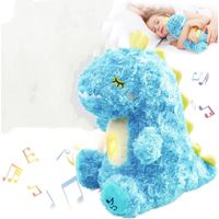 PELUCHE FELPA FORMA DINOSAURIO CELESTE