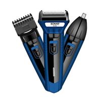 Máquina Afeitadora 3 en 1 Cabezal Intercambiable Inalámbrica