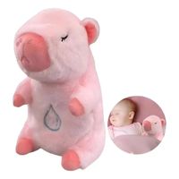 PELUCHE FELPA FORMA CAPIBARA COLOR ROSADO