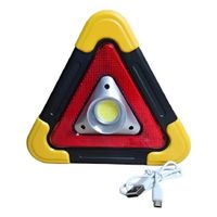 Luz de Emergencia Triángulo Pequeño LED COB 500 Lumens Multifuncional para Auto COD HB-6608