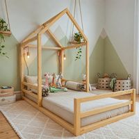 Cama Montessori de Madera Suyana Plaza y Media Movenda
