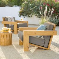 Poltrona de Terraza de Madera Mirlo Movenda