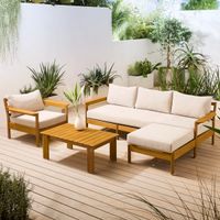 Set de Terraza en L con Poltrona y Mesa Kiwi Movenda