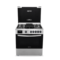 Cocina Aghaso 5 Quemadores a Gas GLP Horno Digital 76 cm COC-AGH026