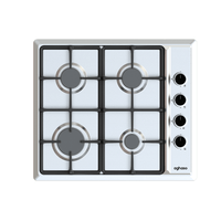 ENCIMERA A GAS GLP AGHASO INOX COMPACTA 60 CM