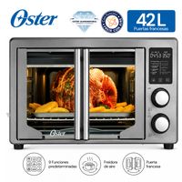 Horno con freidora de aire digital Oster® de 42 litros, puertas francesas, TSSTTV42FDDAFNS